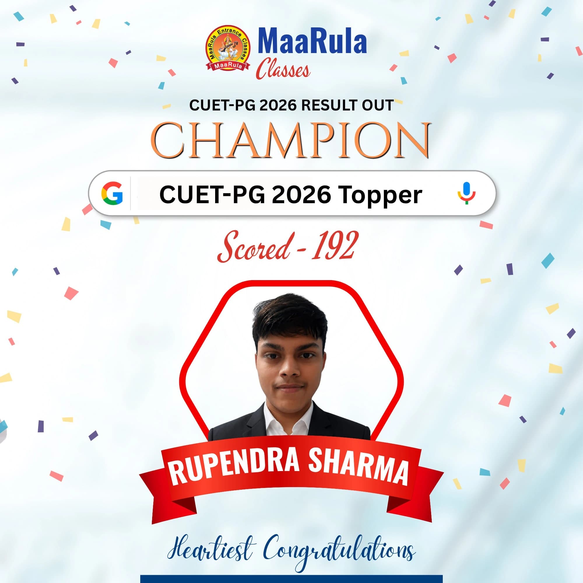 Cuet Pg Topper 20